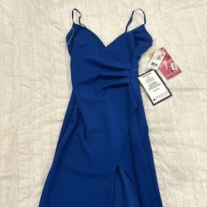 Emerald Sundae Elegant Blue Dress